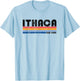 Vintage 70s 80s Style Ithaca, NY T-Shirt - T-Shirt | Light Blue