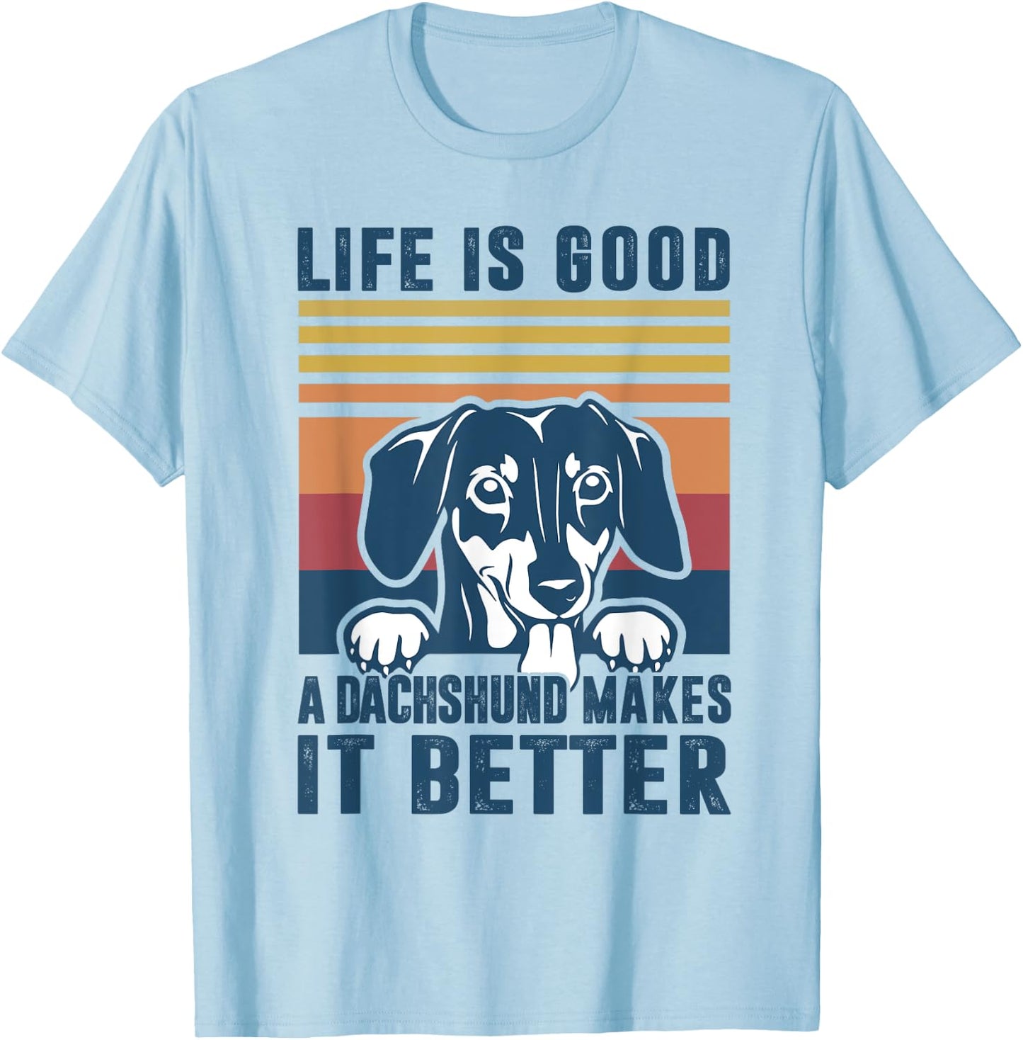 Dachshund Gifts Women Dachshund Dog Mom Dad T-Shirt - T-Shirt | Light Blue