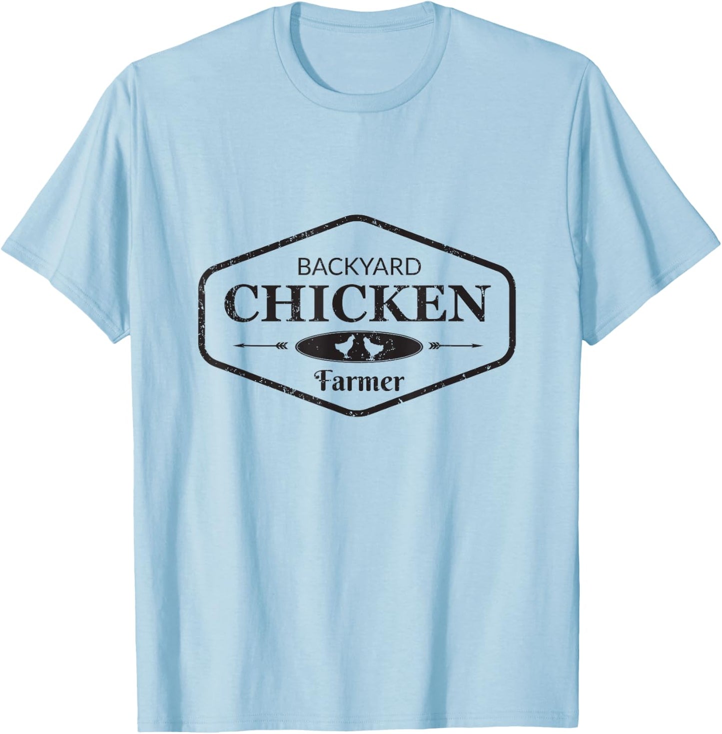 Backyard Chicken Farmer Chicken Lover Cute T-Shirt - T-Shirt | Light Blue