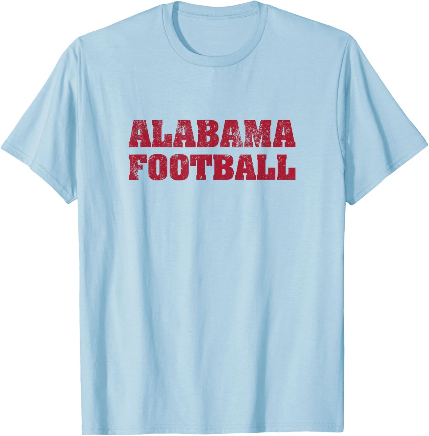 Alabama Football Distressed Vintage T-Shirt - T-Shirt | Light Blue