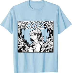 Ecco2k Drain Gang Bladee T-Shirt - T-Shirt | Light Blue