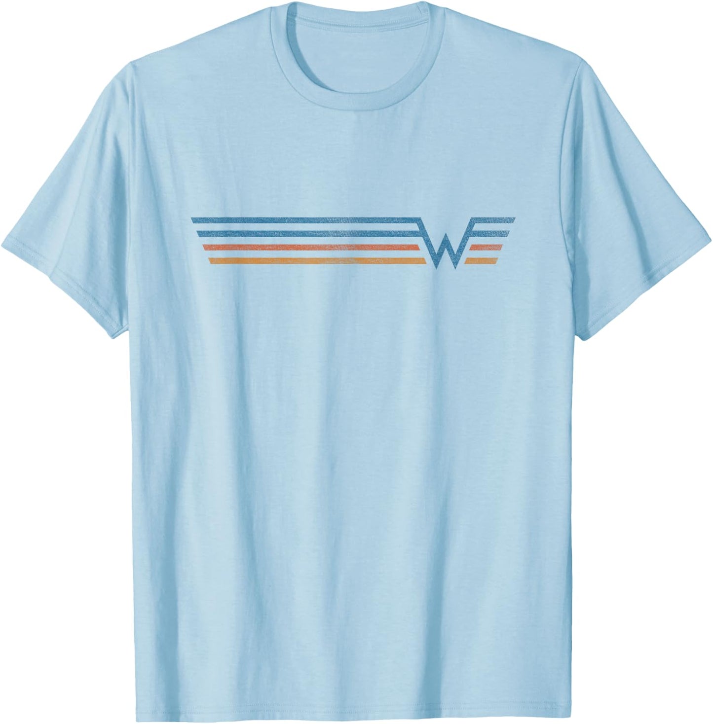 Weezer - Color Stripe T-Shirt - T-Shirt | Light Blue