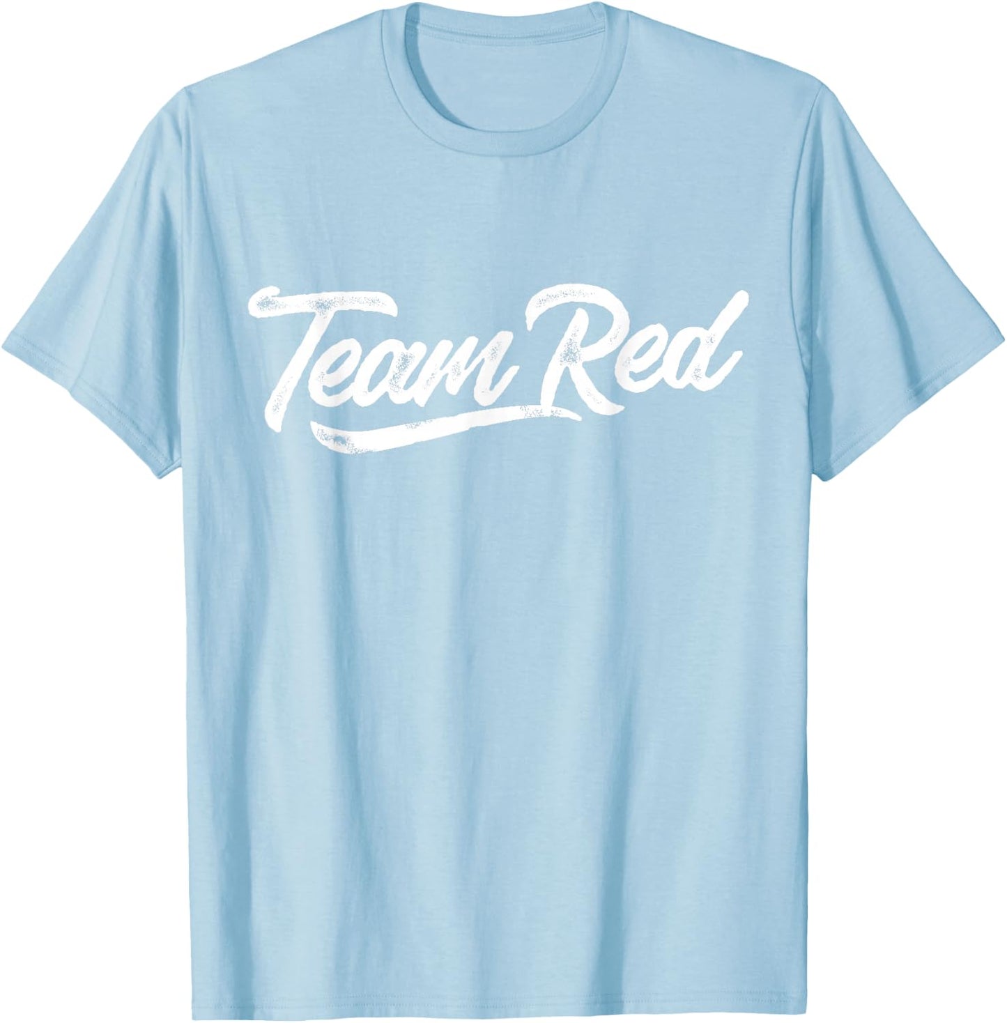 Team Red Shirt Sleepaway Camp Color War Summer Team Spirit T-Shirt - T-Shirt | Light Blue