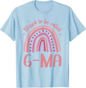 G-Ma Grandma Blessed to be called G-Ma T-Shirt - T-Shirt | Light Blue