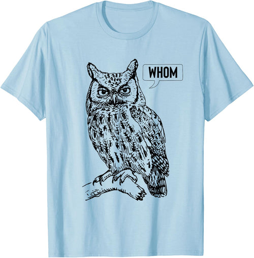 Owl Whom Funny T Shirt