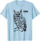 Owl Whom Funny T Shirt T-Shirt - T-Shirt | Light Blue