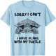 Sorry I can't I have plans with my Red Eared Slider Turtle T-Shirt - T-Shirt | Light Blue