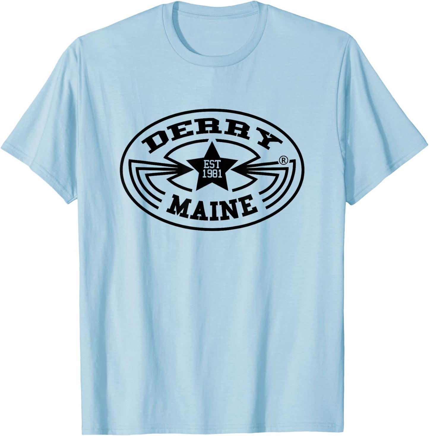 Derry Maine Shirt Horror Fiction Gift Readers T-Shirt - T-Shirt | Light Blue