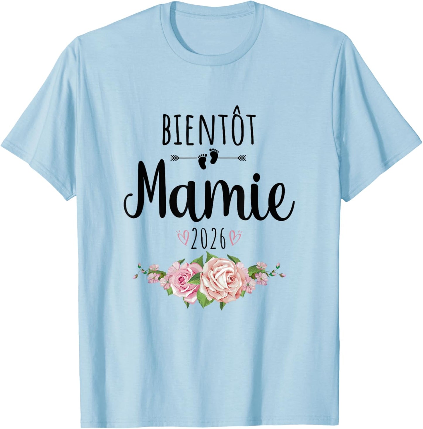 Announcement Pregnancy Grandmother 2026 T-Shirt - T-Shirt | Light Blue