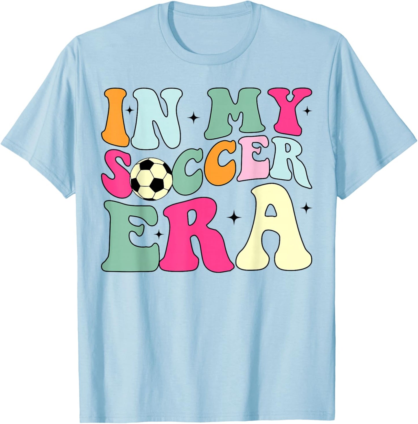 Groovy In My Soccer Era Soccer player Boys Kids T-Shirt - T-Shirt | Light Blue