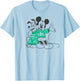 Disney Mickey And Pluto Christmas Outline T-Shirt - T-Shirt | Light Blue