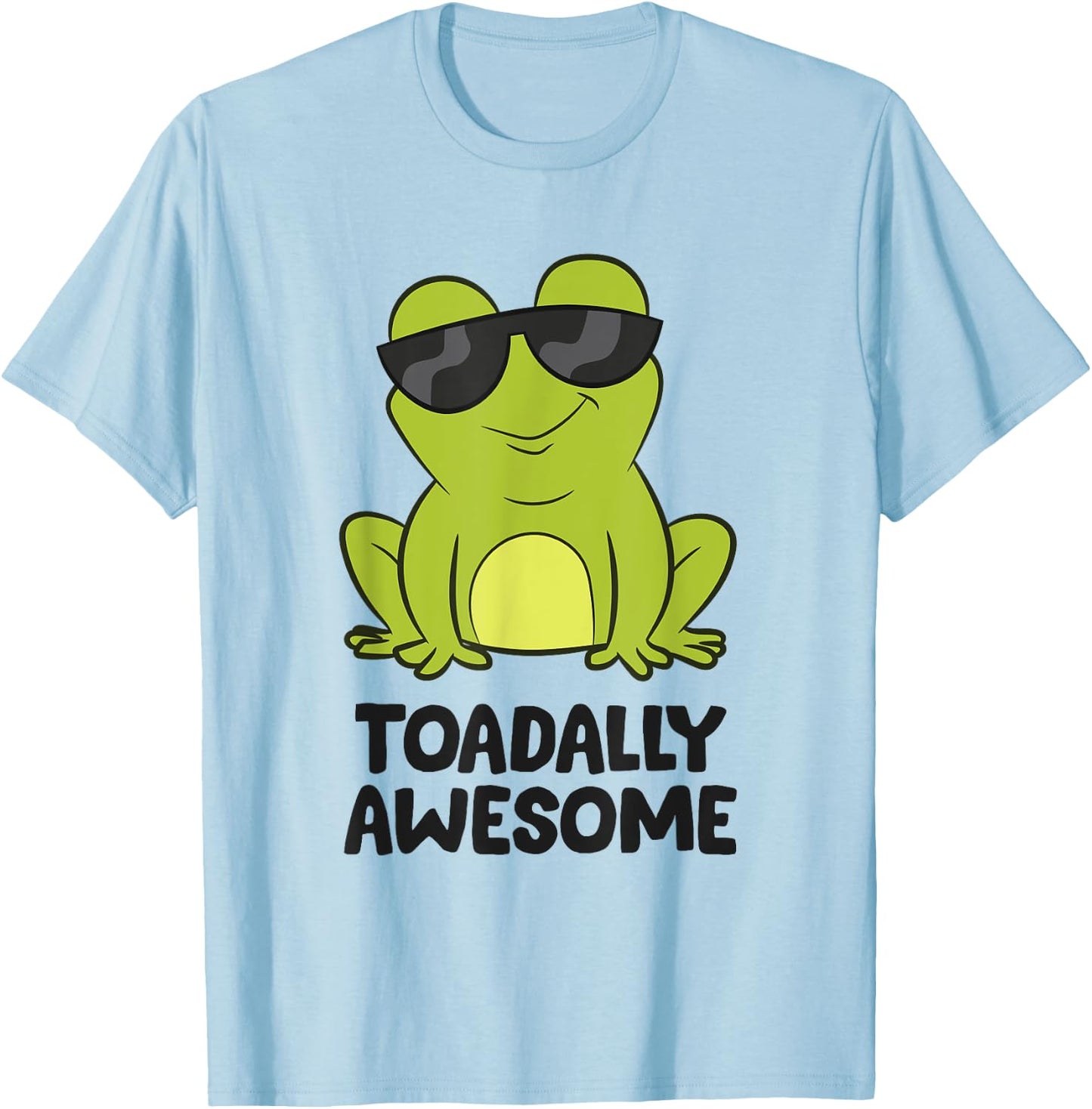 Toadally Awesome Funny Frog Saying Funny Toads T-Shirt - T-Shirt | Light Blue