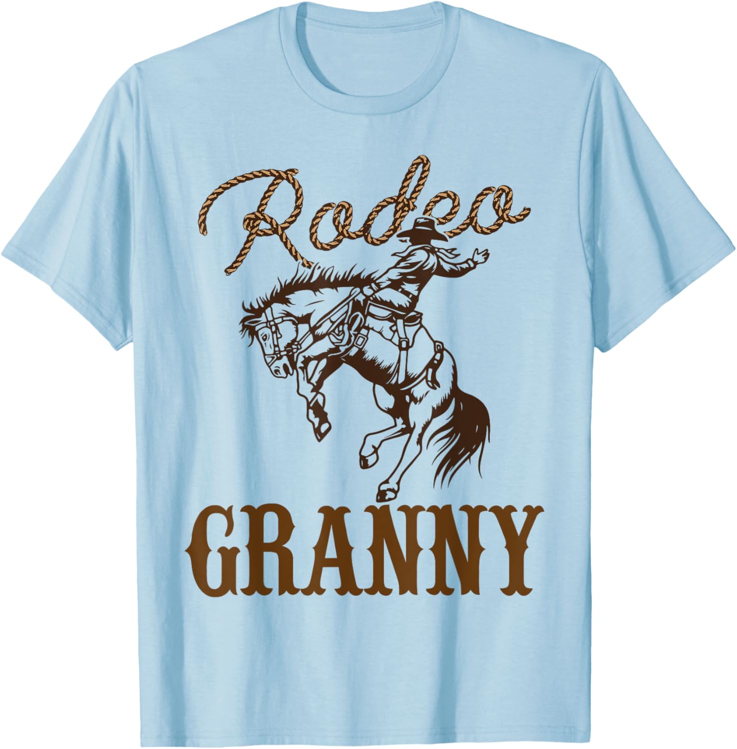 Granny Birthday Cowboy Cowgirl Western Rodeo Grandma Party T-Shirt - T-Shirt | Light Blue
