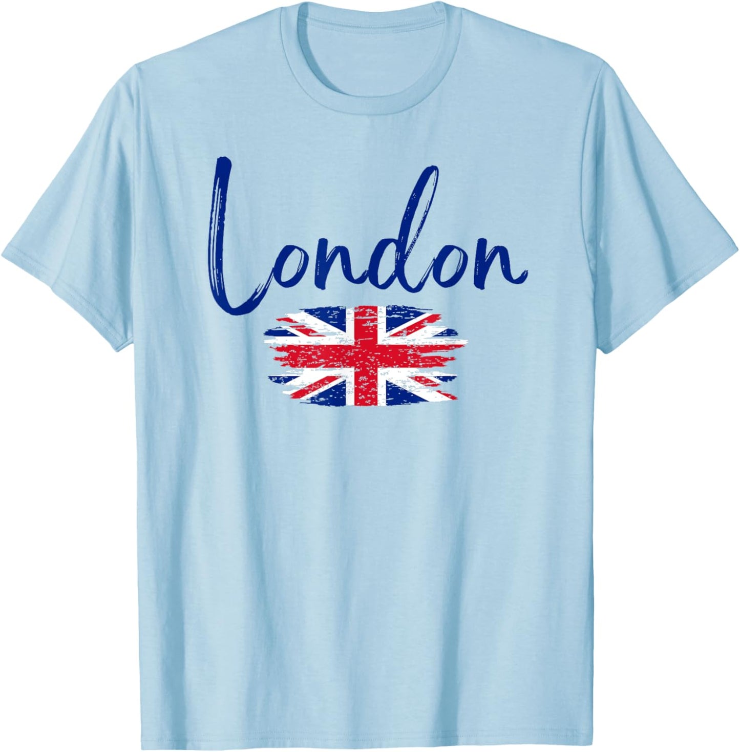 Vintage London England United Kingdom Flag T-Shirt - T-Shirt | Light Blue