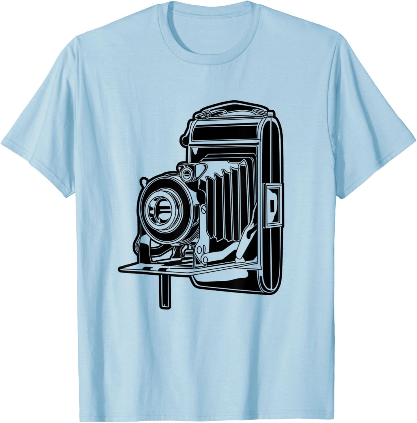 Classic Old Camera Oldschool Photography Camera Photo Artist T-Shirt - T-Shirt | Light Blue
