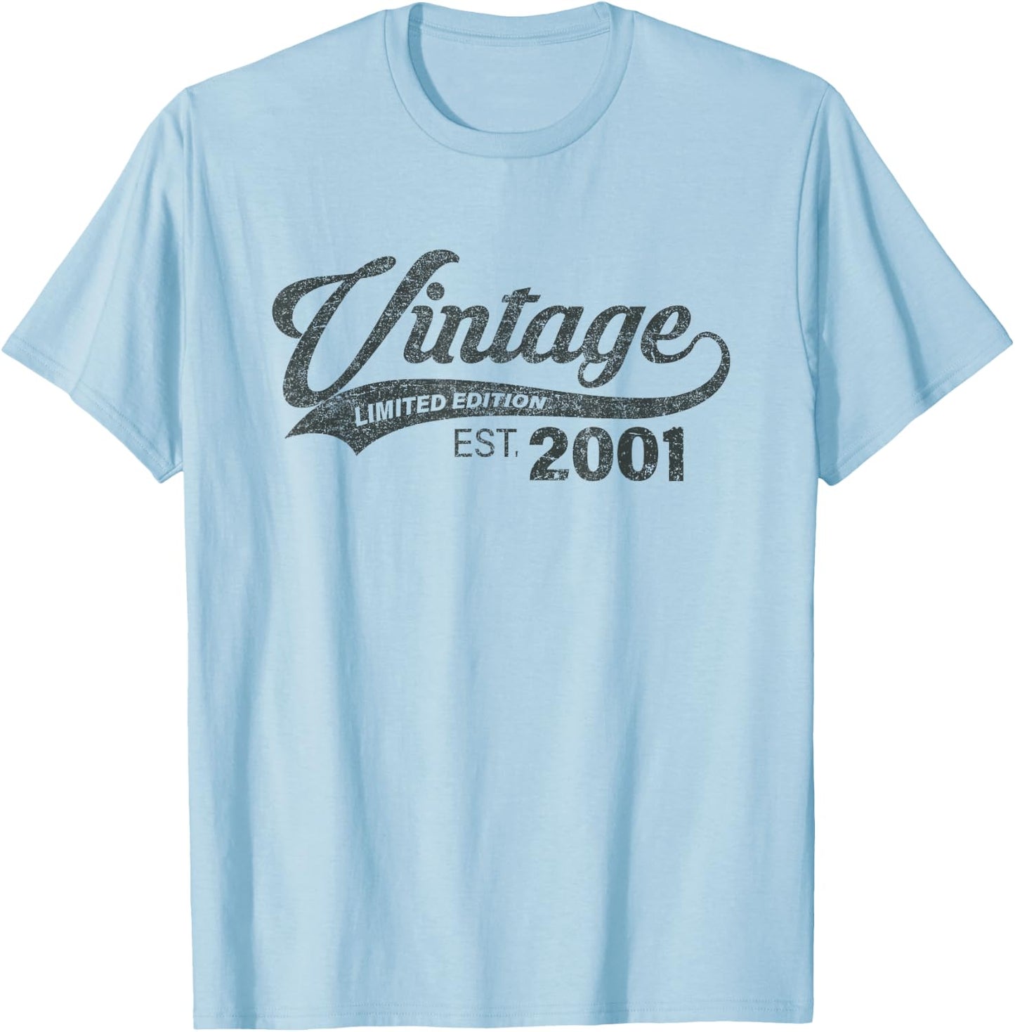Vintage 2001 Cool 24 Year Old Bday 24th Birthday Men Women T-Shirt - T-Shirt | Light Blue