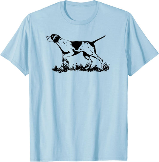 English Pointer Dog Hunting Dog Pointing Dog Lover T-Shirt - T-Shirt | Light Blue