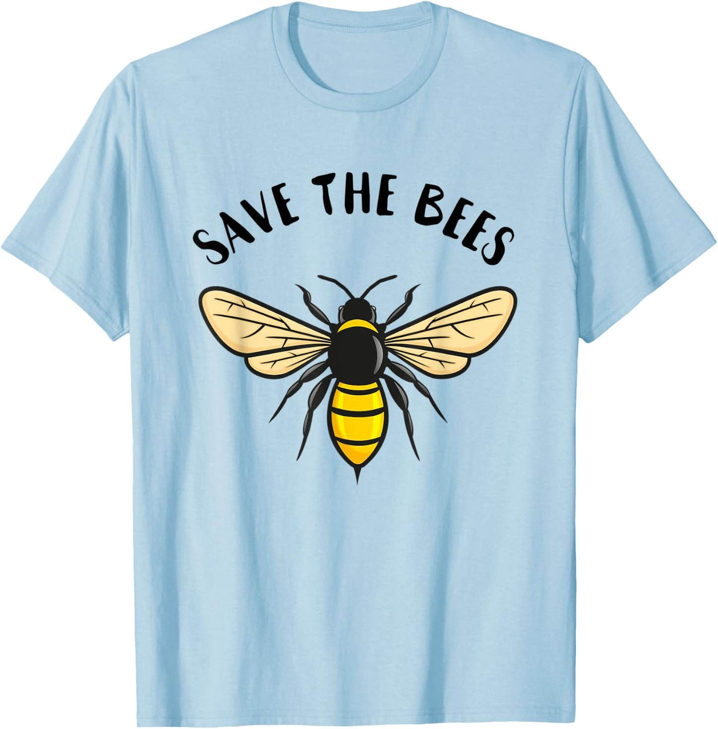 Save the Bees | Save Our Planet Beekeeper Honey Earth Day T-Shirt - T-Shirt | Light Blue
