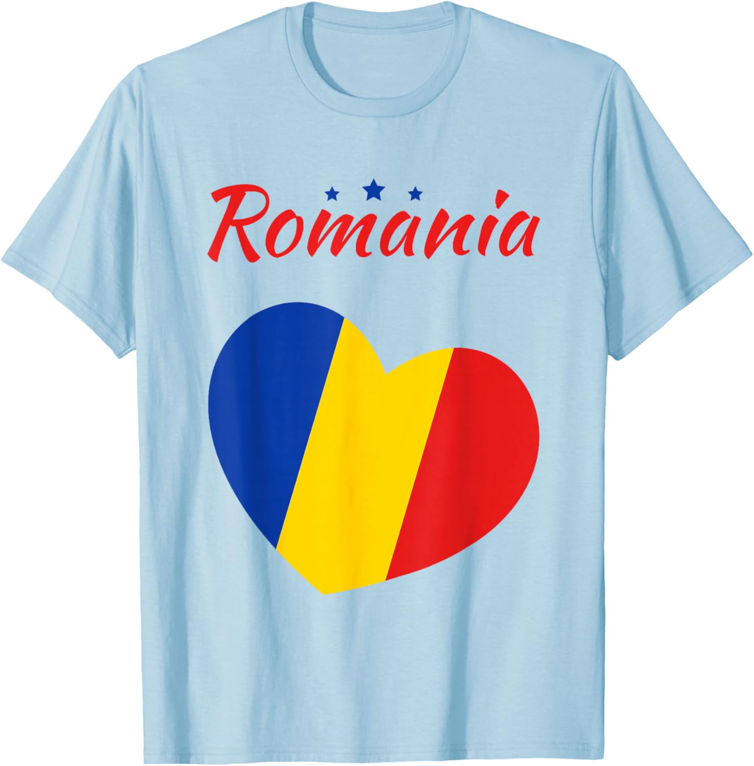 Rumänien Flagge Damen Rumänien Männer Frauen Kinder Romania T-Shirt - T-Shirt | Light Blue
