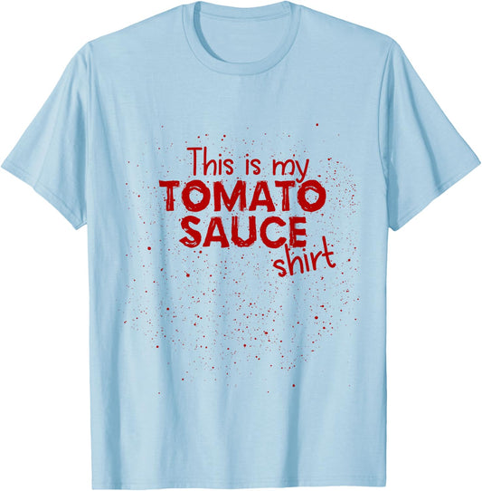 Italian Spaghetti Tomato Sauce Marinara T-Shirt - T-Shirt | Light Blue