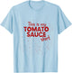 Italian Spaghetti Tomato Sauce Marinara T-Shirt - T-Shirt | Light Blue
