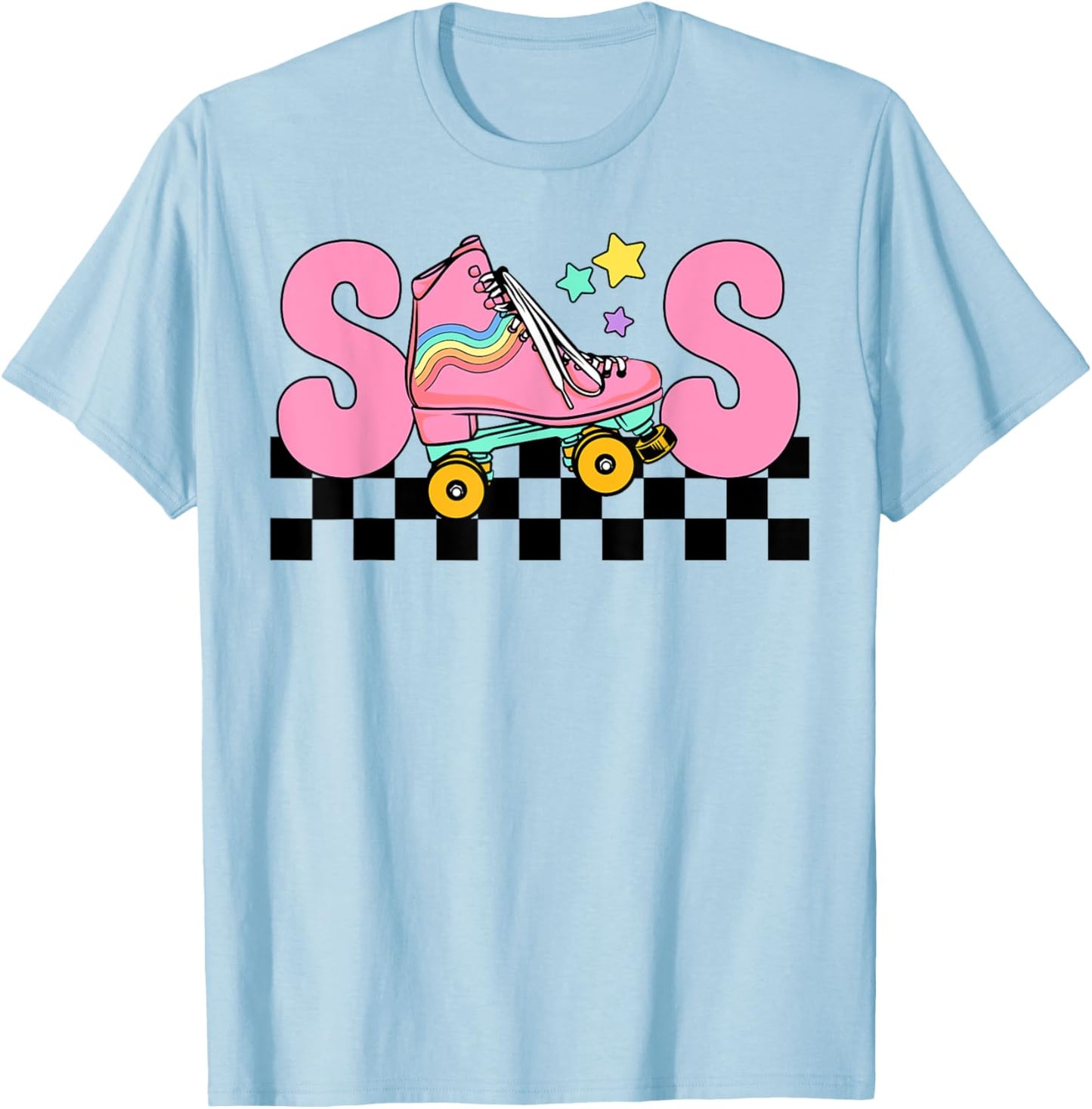 Sister Rolling Into Birthday Roller Skating Family Matching T-Shirt - T-Shirt | Light Blue