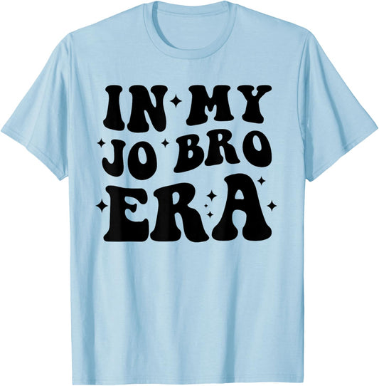 Groovy Retro In My Jo Bro Era Funny T-Shirt - T-Shirt | Light Blue