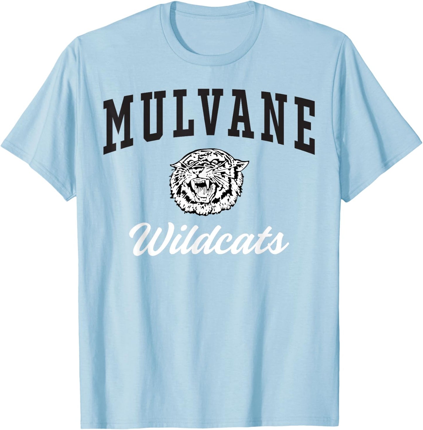 Mulvane High School Wildcats C3 T-Shirt - T-Shirt | Light Blue