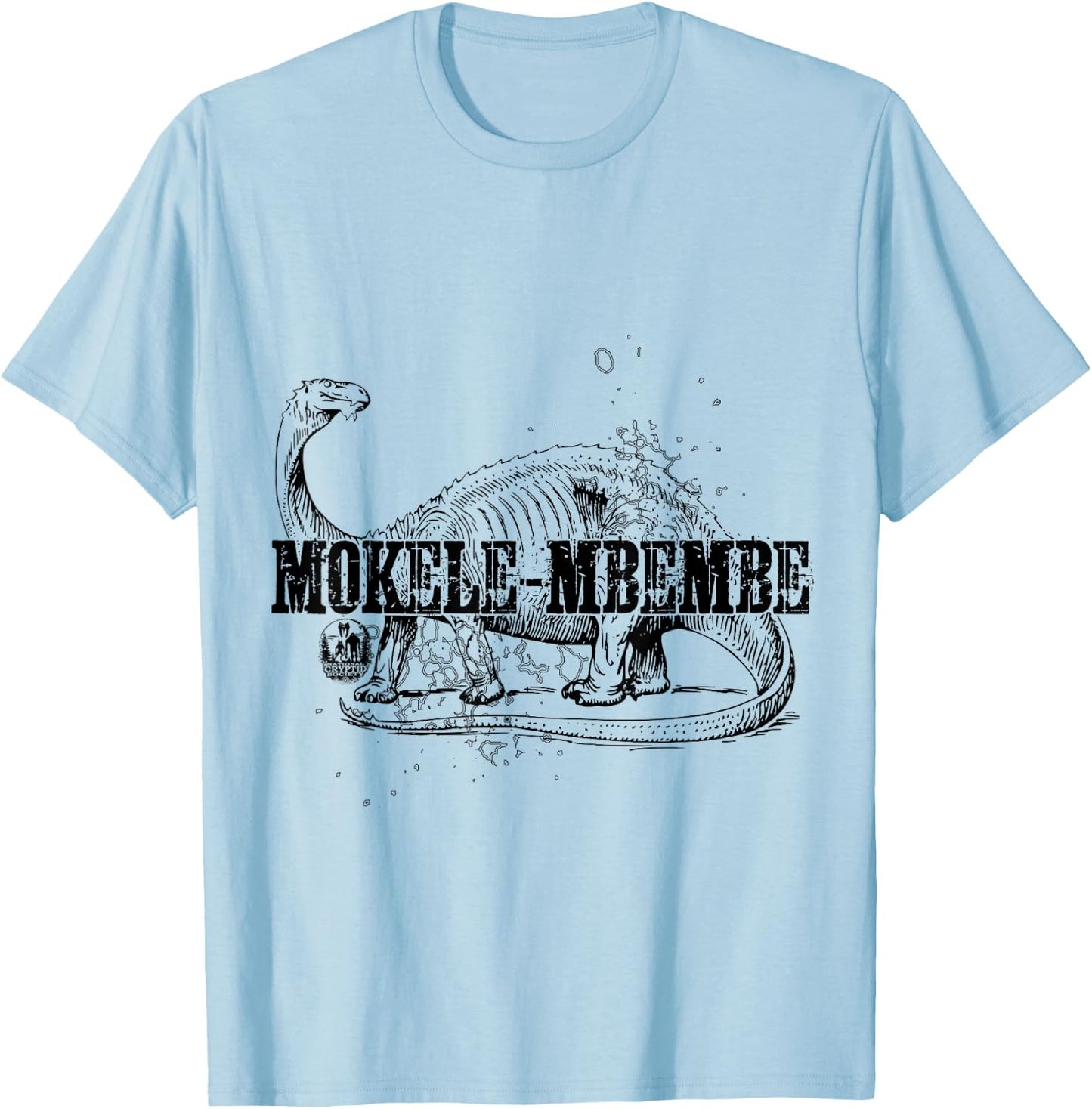 Mokele-Mbembe The Living Dinosaur of Africa Monster Cryptid T-Shirt - T-Shirt | Light Blue