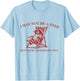 Funny Raccoon I May Not Be A Star But I Sure Am Burning Out T-Shirt - T-Shirt | Light Blue