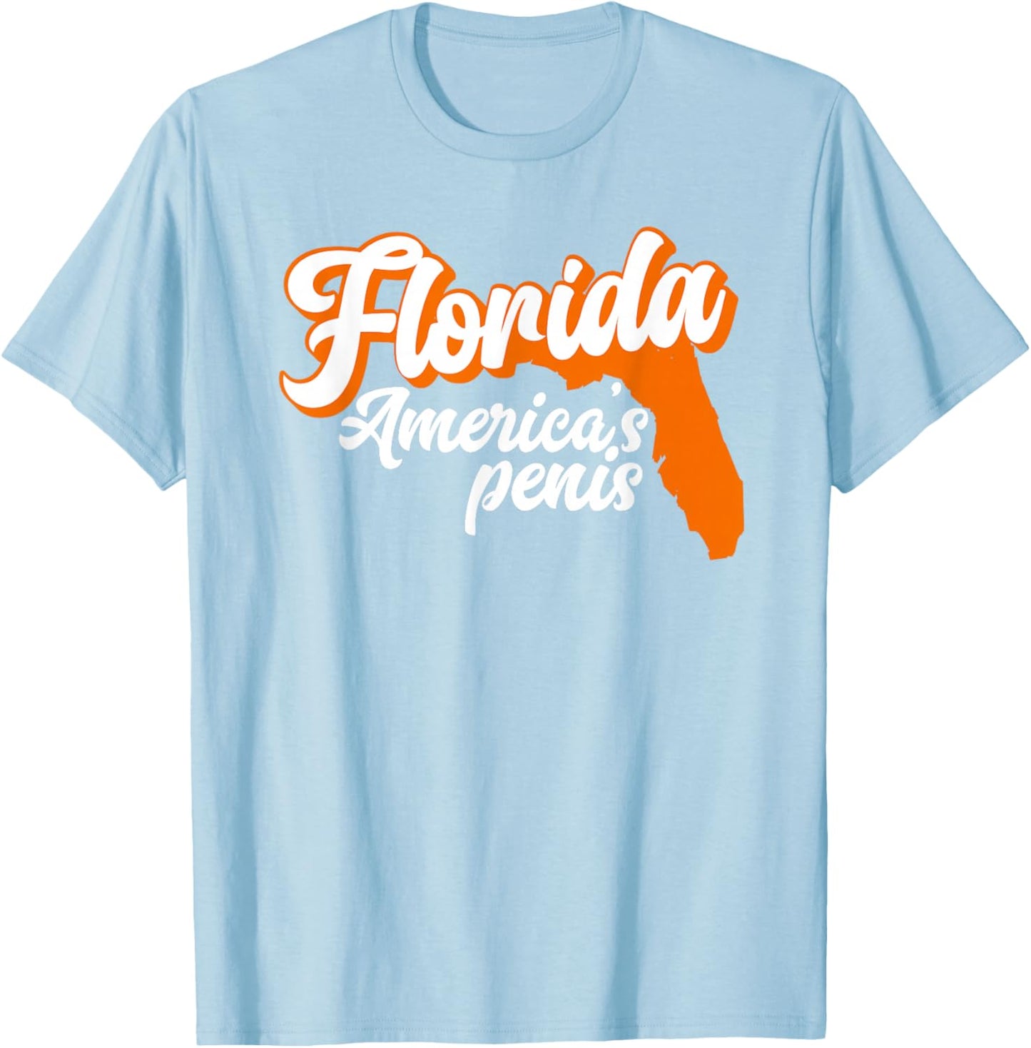 Florida is America’S Penis - Funny Florida Sucks T-Shirt - T-Shirt | Light Blue