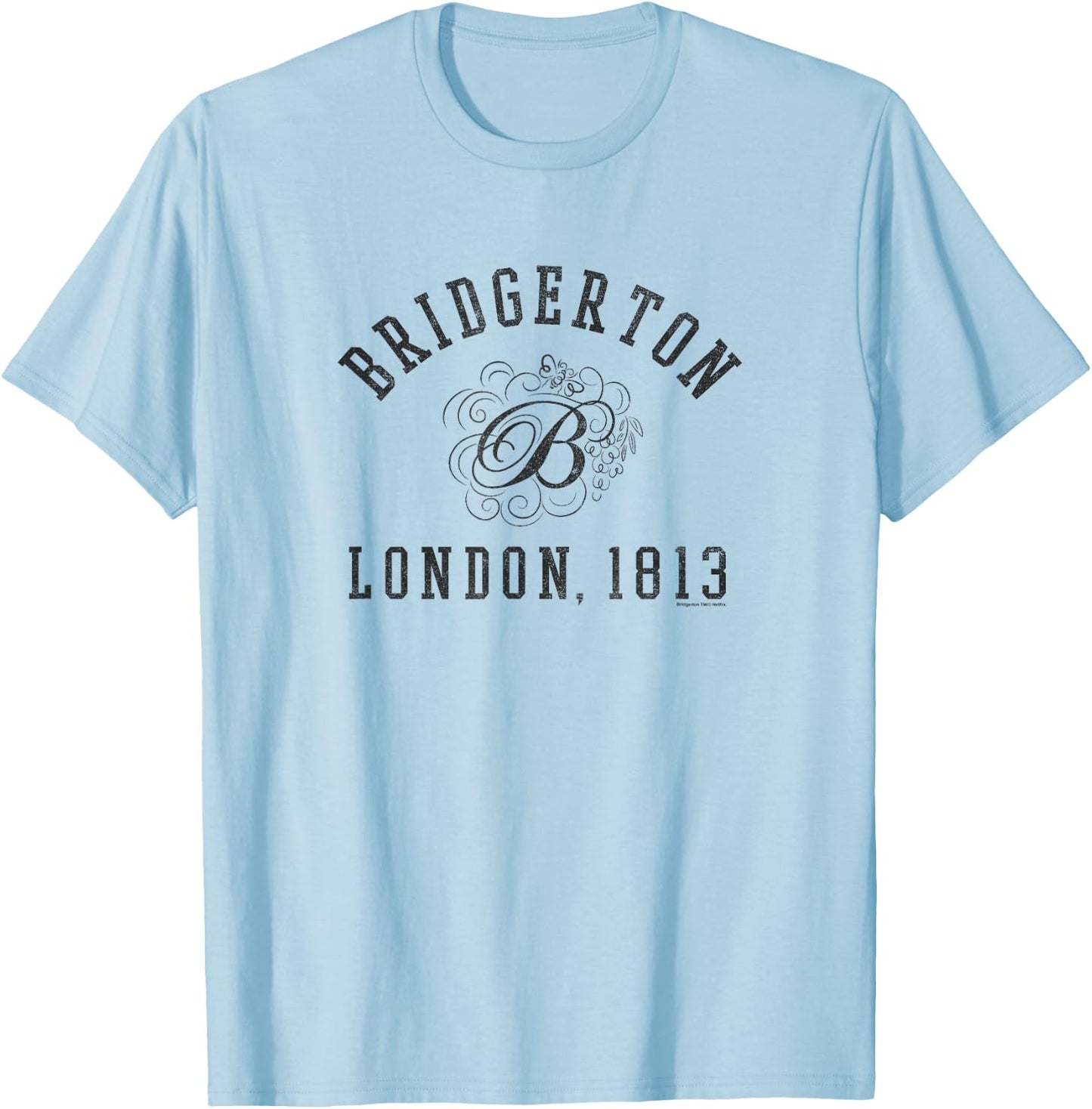 Bridgerton London 1813 Logo T-Shirt - T-Shirt | Light Blue