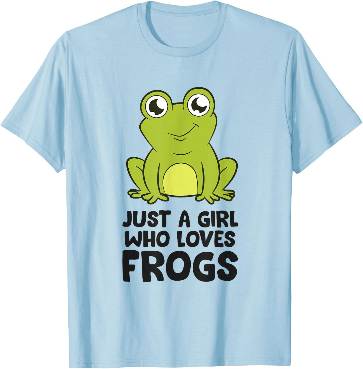 Frog Catcher Girl Just a Girl Who Loves Frogs T-Shirt - T-Shirt | Light Blue