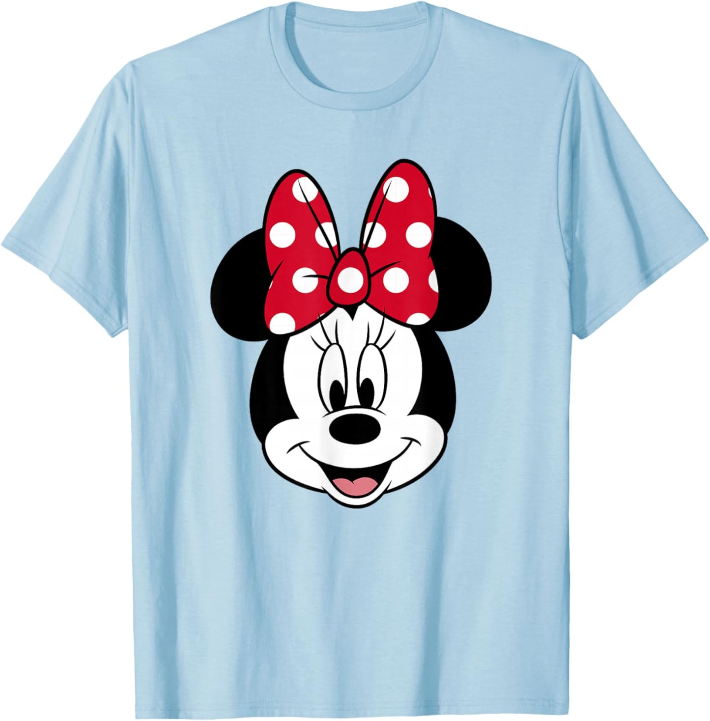 Disney Minnie Mouse Pretty Face Classic Logo T-Shirt - T-Shirt | Light Blue