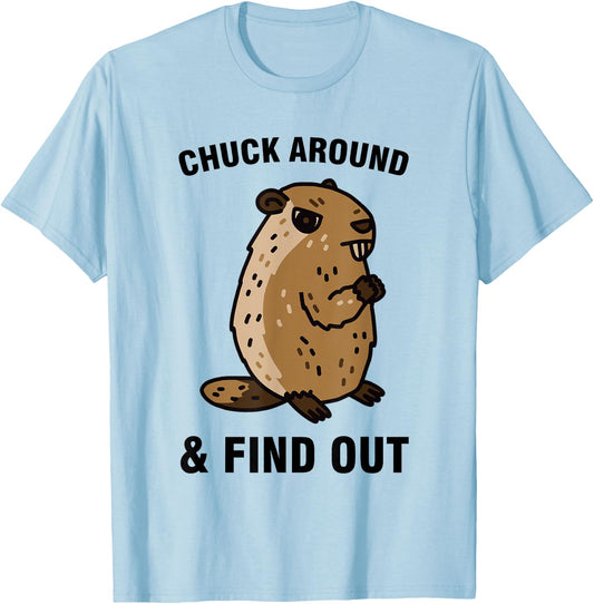 Chuck around and find out T-Shirt - T-Shirt | Light Blue