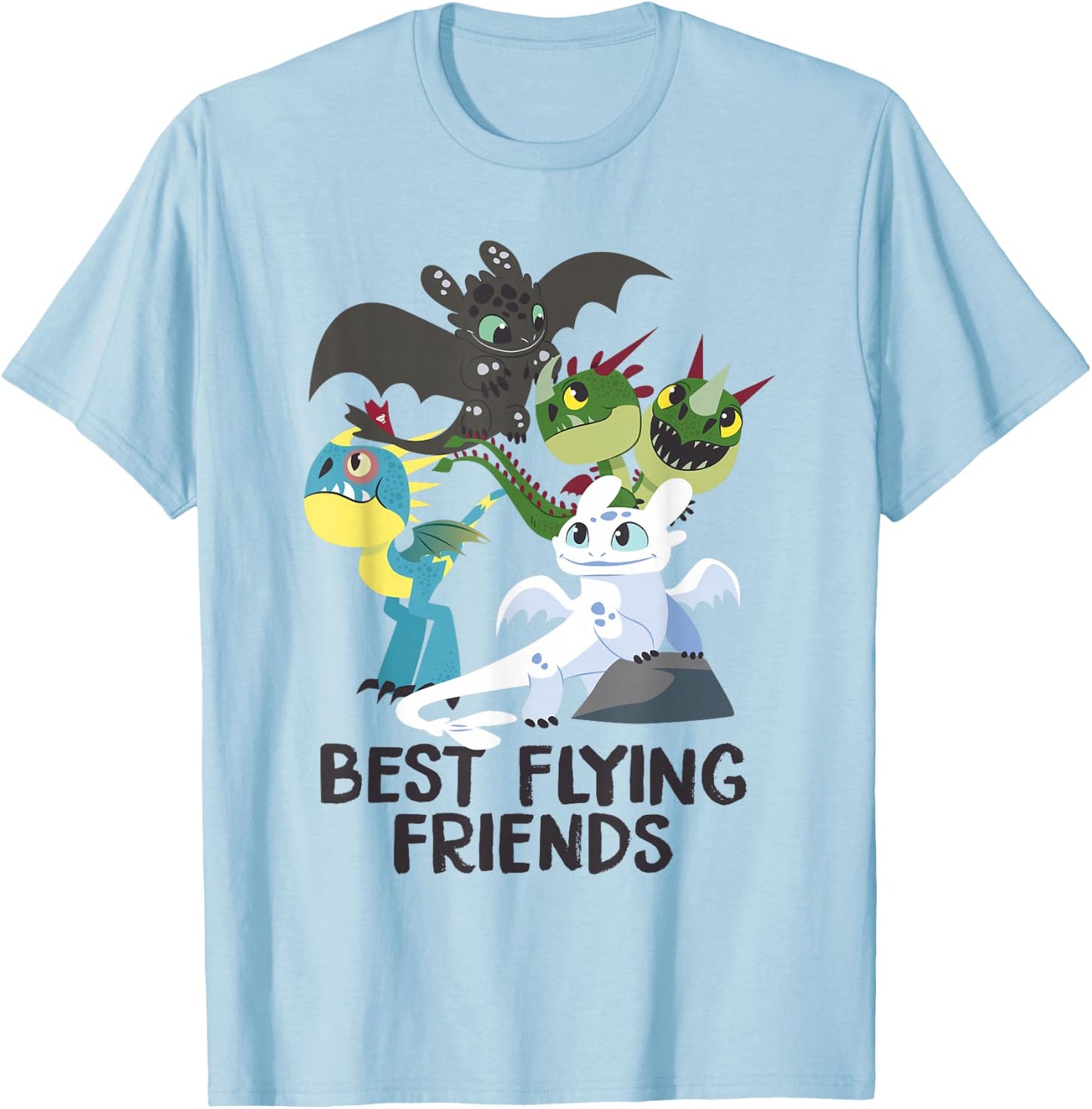 How to Train Your Dragon 3 Hidden World Best Friends T-Shirt - T-Shirt | Light Blue