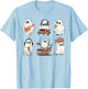 Ghost Love Music Ghost Playing Guitar Drum Halloween Costume T-Shirt - T-Shirt | Light Blue