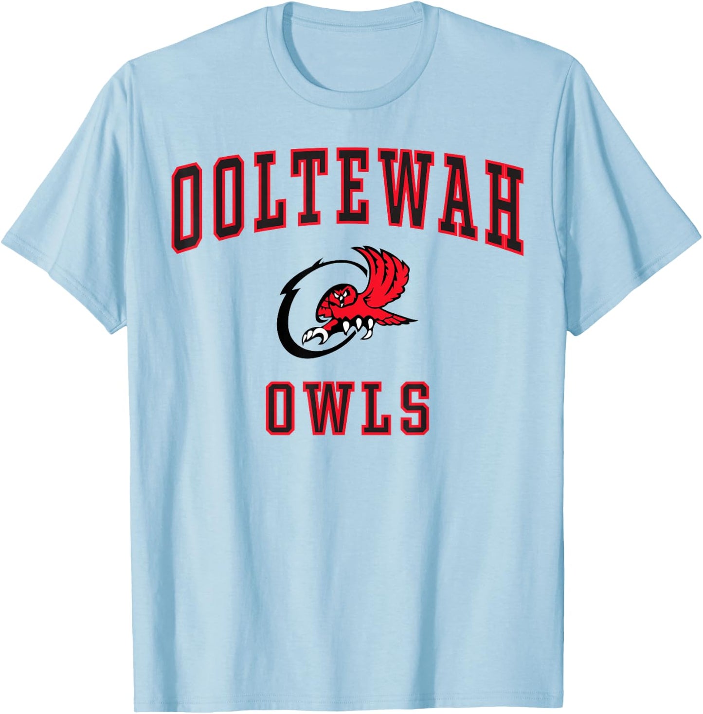 Ooltewah High School Owls C1 T-Shirt - T-Shirt | Light Blue