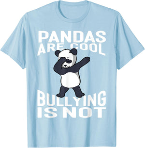 UNITY DAY Dabbing Pandas Are Cool Bullying Is Not Orange T-Shirt - T-Shirt | Light Blue