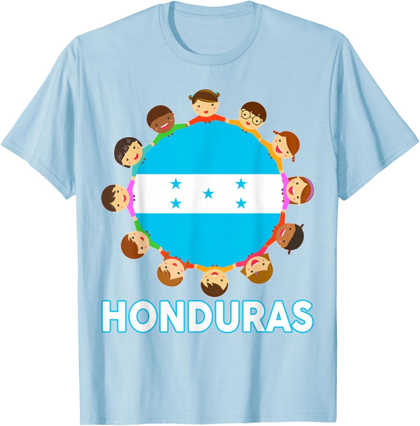 Women Honduras Flag Kids Toddler Honduran Hispanic Heritage T-Shirt - T-Shirt | Light Blue