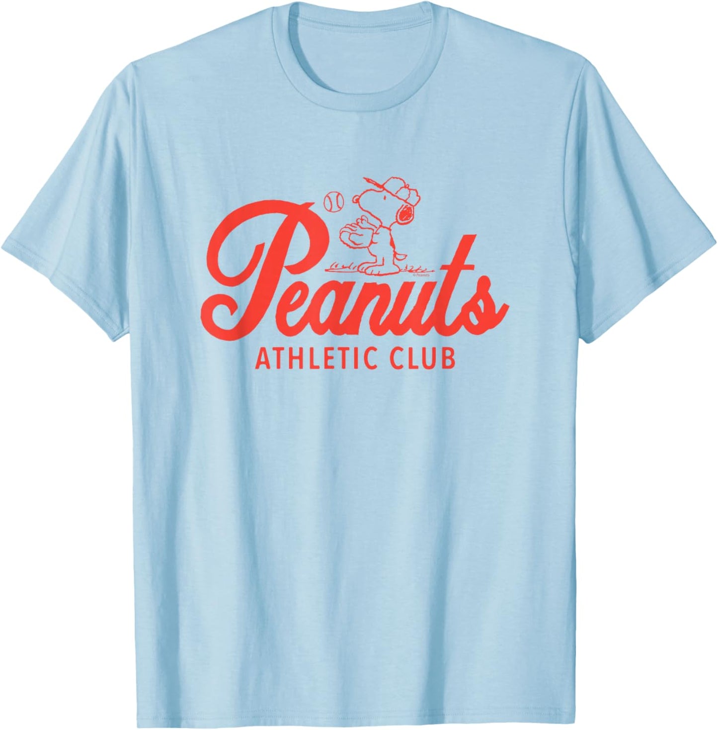 Peanuts - Athletic Club Baseball T-Shirt - T-Shirt | Light Blue