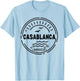 Casablanca Morocco Women Retro Vintage Style T-Shirt - T-Shirt | Light Blue