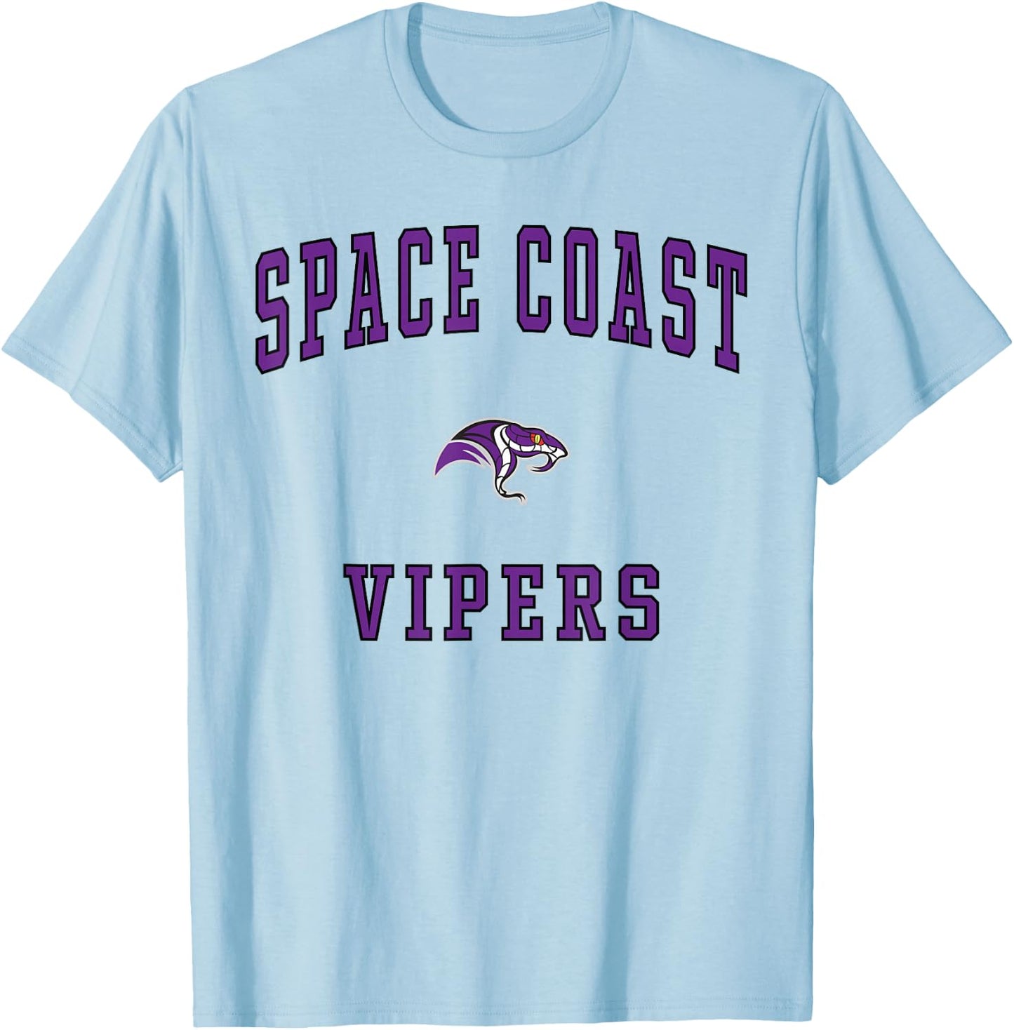 Space Coast High School Vipers T-Shirt - T-Shirt | Light Blue