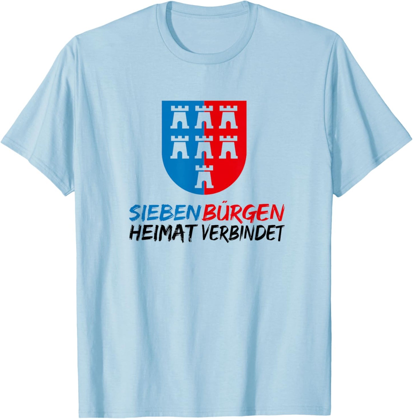 Modernes Siebenbürger Sachsen Siebenbürgen T-Shirt - T-Shirt | Light Blue