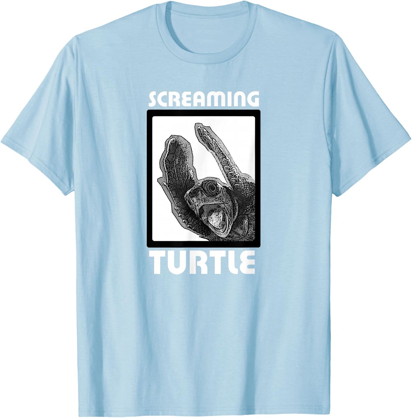 Head First: Screaming Turtle T-Shirt - T-Shirt | Light Blue