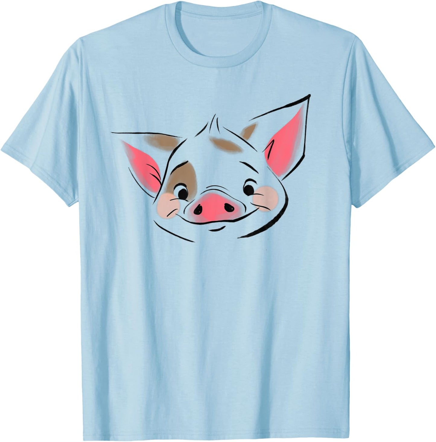 Disney Moana Pua Face T-Shirt - T-Shirt | Light Blue