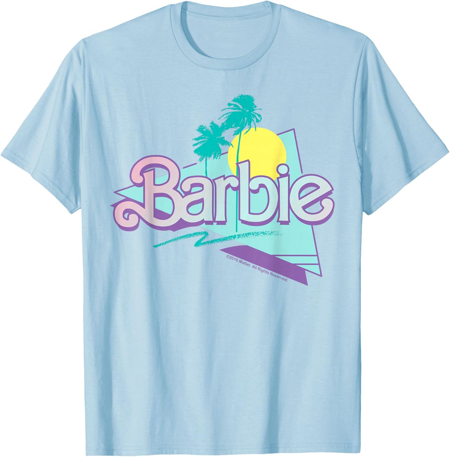 Barbie - 90'S Barbie - Logo T-Shirt - T-Shirt | Light Blue
