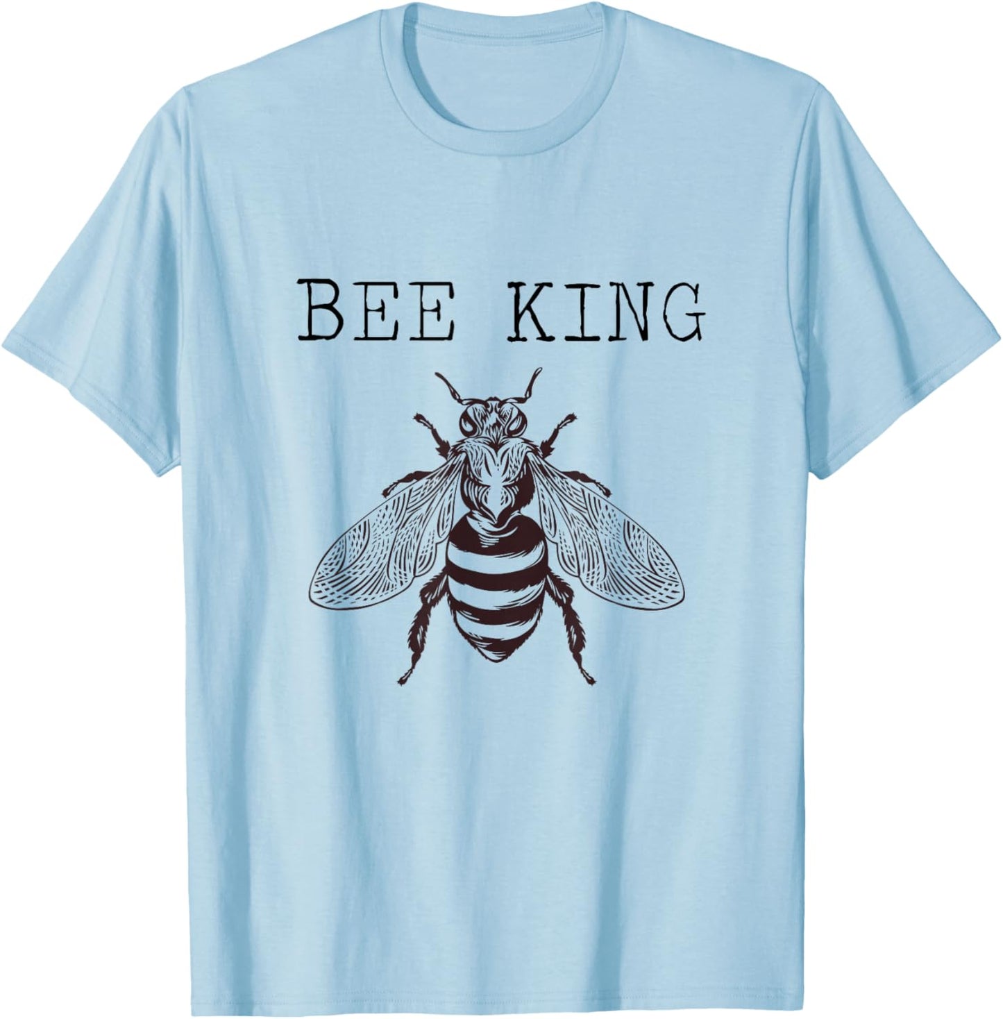 Bee King beekeeper bee enthusiast Honeybee King T-Shirt - T-Shirt | Light Blue