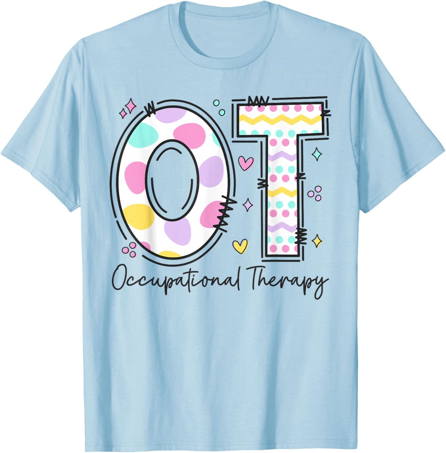 Occupational Therapy Therapist Happy Easter Day OT OTA COTA T-Shirt - T-Shirt | Light Blue