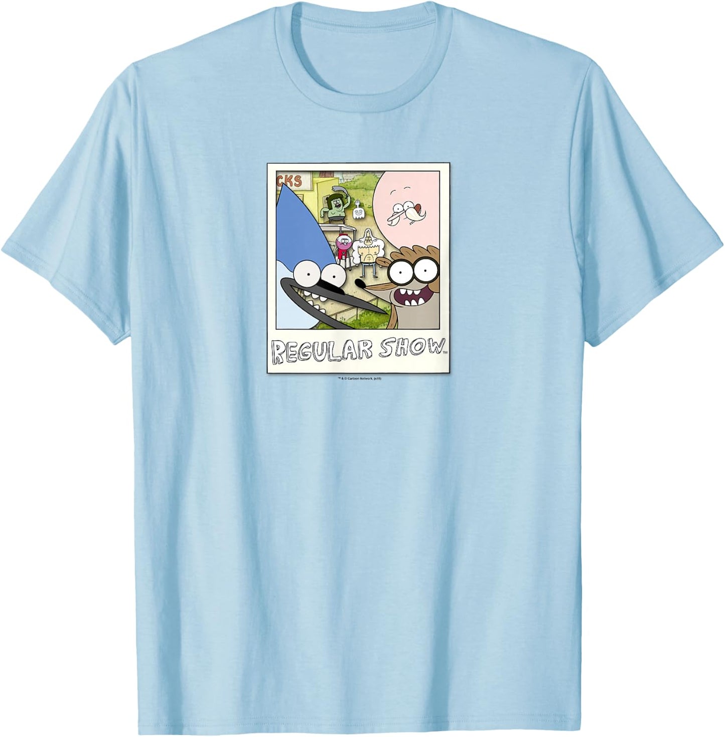 Regular Show Instant Picture T-Shirt - T-Shirt | Light Blue